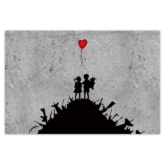 Plakat 60x40 Banksy Dzieci na stosie ZeSmakiem