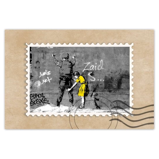 Plakat 60x40 Banksy dziewczynka ZeSmakiem