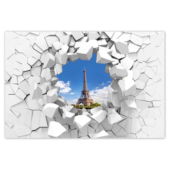 Plakat 60x40 Francja Paryż Wieża ZeSmakiem