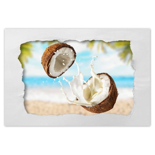 Plakat 60x40 Mleczko kokosowe Kokosy ZeSmakiem