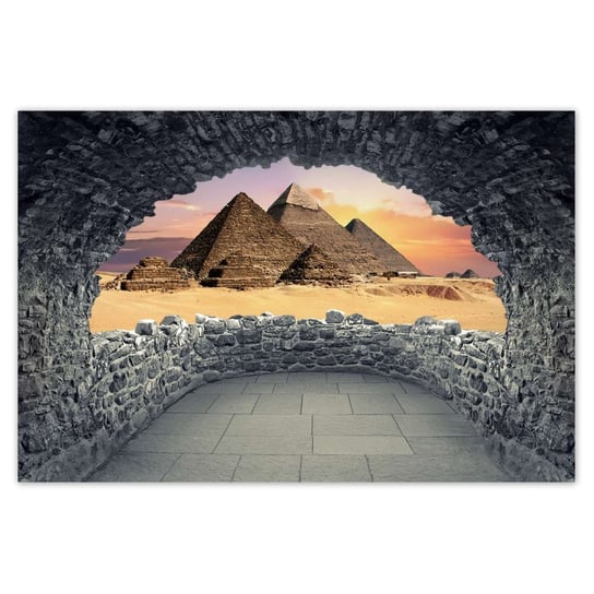 Plakat 60x40 Piramidy Egipt Krajobraz ZeSmakiem