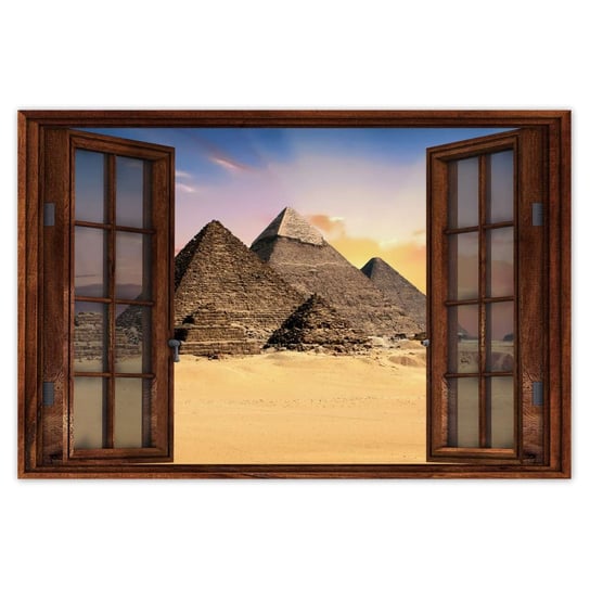 Plakat 60x40 Piramidy Egipt Krajobraz ZeSmakiem