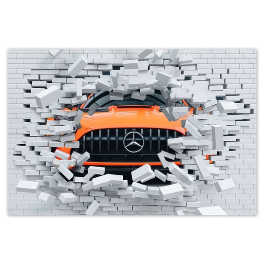 Plakat 60x40 Sportowe auto Mercedes ZeSmakiem