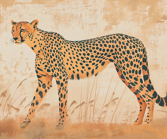 Plakat 60x50cm Gepard w Ruchu Zakito Posters