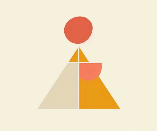 Plakat 60x50cm Piramida Równowagi Inna marka