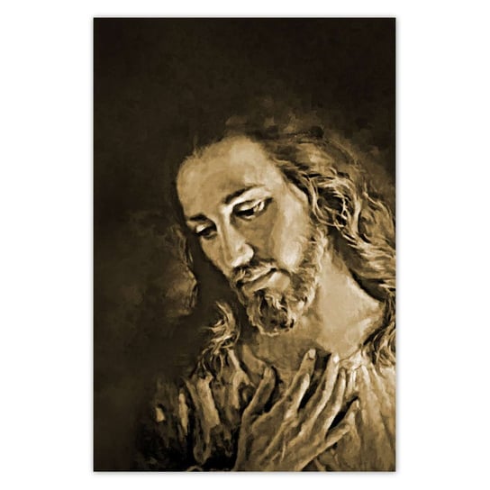 Plakat 60x90 Jezus Chrystus Sepia ZeSmakiem