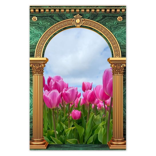 Plakat 60x90 Tulipany Kwiaty Kwiatki ZeSmakiem