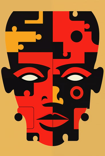 Plakat 61x90,5cm Puzzle Tożsamości Zakito Posters