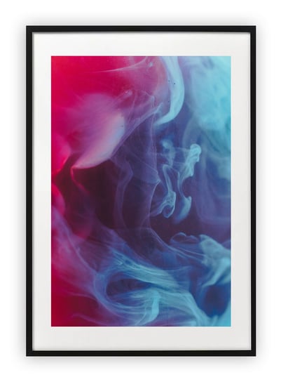 Plakat 61x91 cm  Kolorowy dym abstrakcja WZORY Printonia