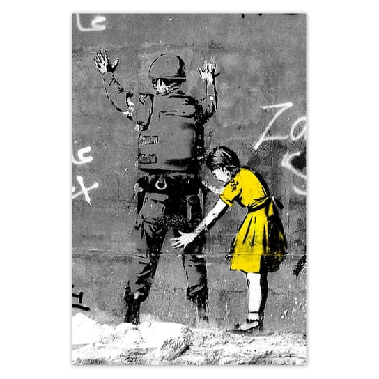 Plakat 62x93 Banksy dziewczynka ZeSmakiem