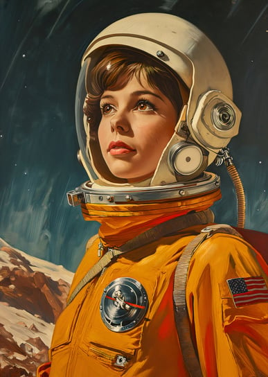 Plakat 64x90cm Pionierka Kosmosu Inna marka