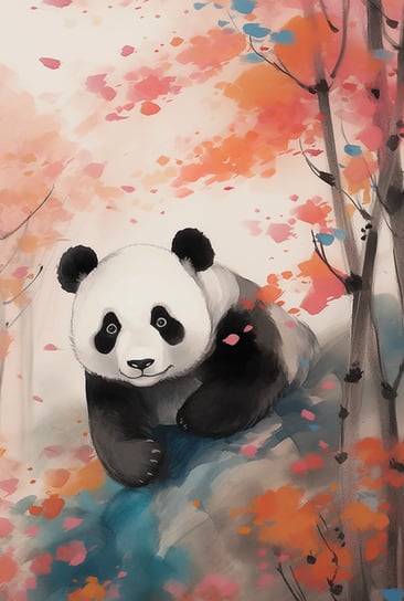 Plakat 68x101cm Panda wśród Klonów Zakito Posters