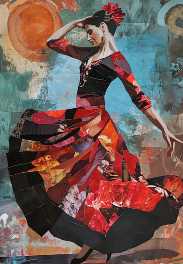 Plakat 68x98cm Taniec Flamenco Zakito Posters