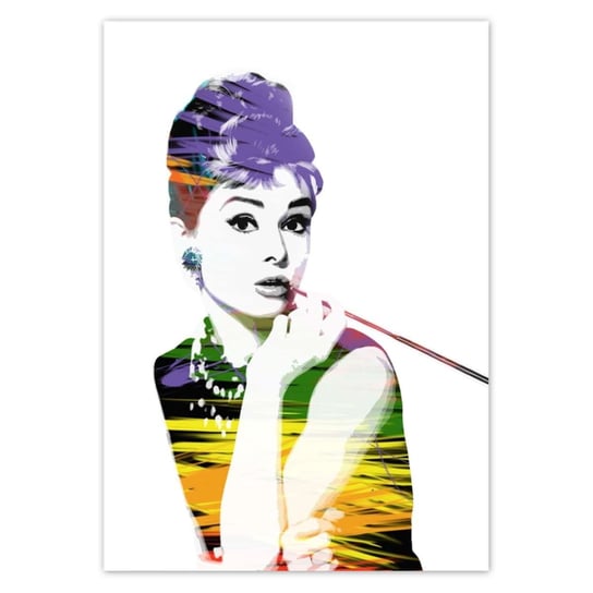 Plakat 70x100 Audrey Hepburn Cygaretka ZeSmakiem