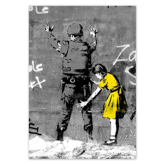 Plakat 70x100 Banksy dziewczynka ZeSmakiem