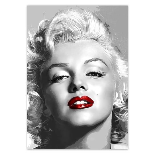 Plakat 70x100 Marilyn Monroe Czerwone usta ZeSmakiem