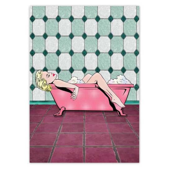 Plakat 70x100 Marylin Monroe w wannie ZeSmakiem