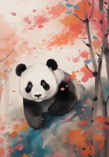 Plakat 70x100cm Panda wśród Klonów Zakito Posters