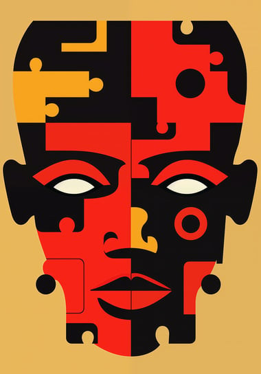 Plakat 70x100cm Puzzle Tożsamości Zakito Posters