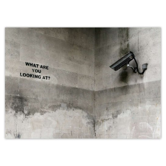 Plakat 70x50 Banksy Kamera ZeSmakiem