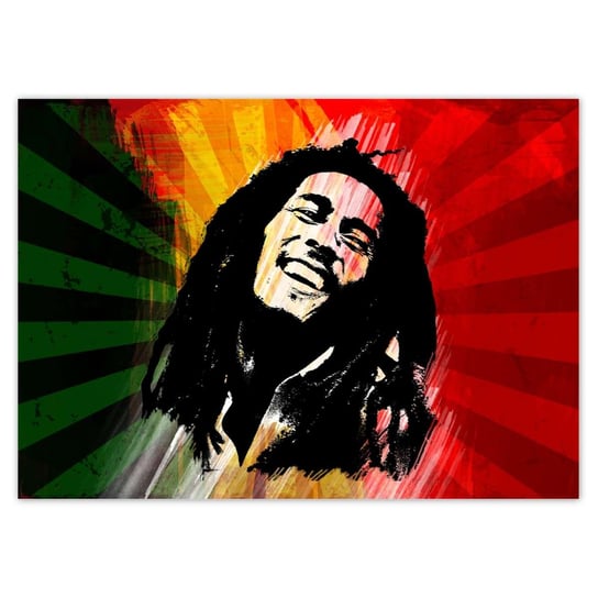 Plakat 70x50 Bob Marley Reggae ZeSmakiem