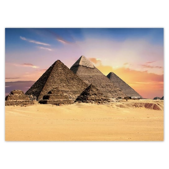 Plakat 70x50 Piramidy Egipt Krajobraz ZeSmakiem