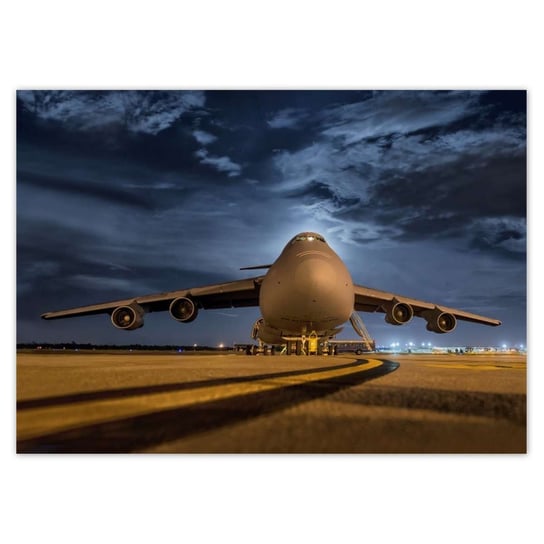 Plakat 70x50 Wielki samolot Lotnisko ZeSmakiem