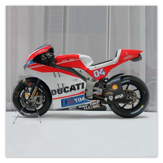 Plakat 70x70 Motocykl Ścigacz Ducati ZeSmakiem