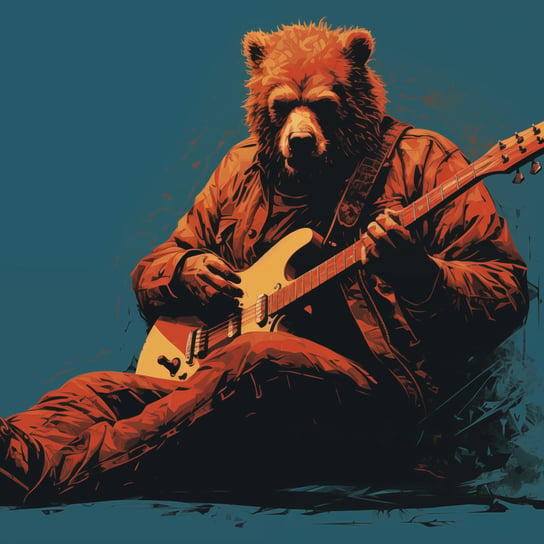 Plakat 70x70cm Niedźwiedzie Granie Zakito Posters