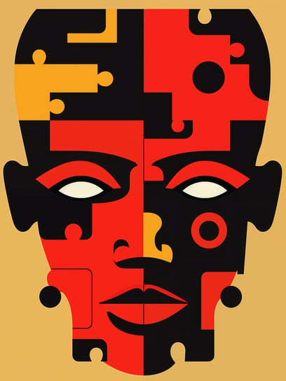 Plakat 75x100cm Puzzle Tożsamości Zakito Posters