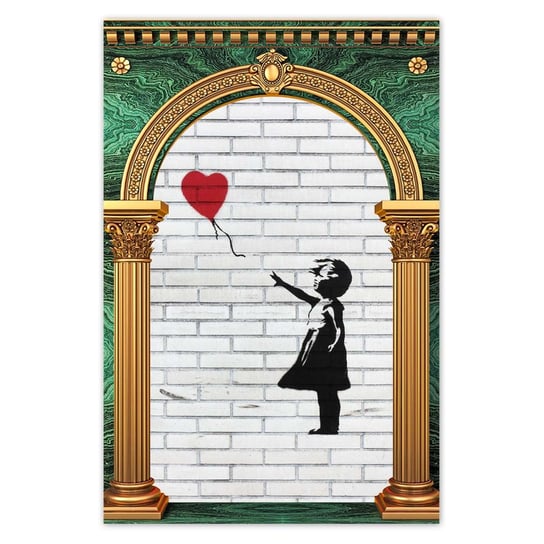Plakat 80x120 Banksy Dziewczynka balon ZeSmakiem