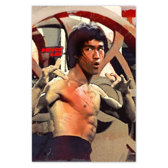 Plakat 80x120 Bruce Lee Kung Fu ZeSmakiem