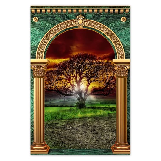 Plakat 80x120 Magiczne drzewo krajobraz ZeSmakiem