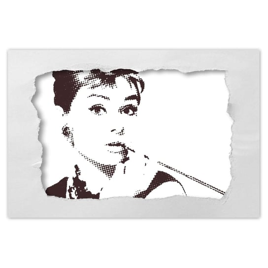 Plakat 90x60 Audrey Hepburn Cygaretka ZeSmakiem