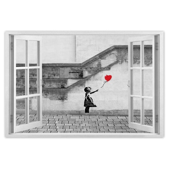 Plakat 90x60 Banksy Dziewczynka Hope ZeSmakiem