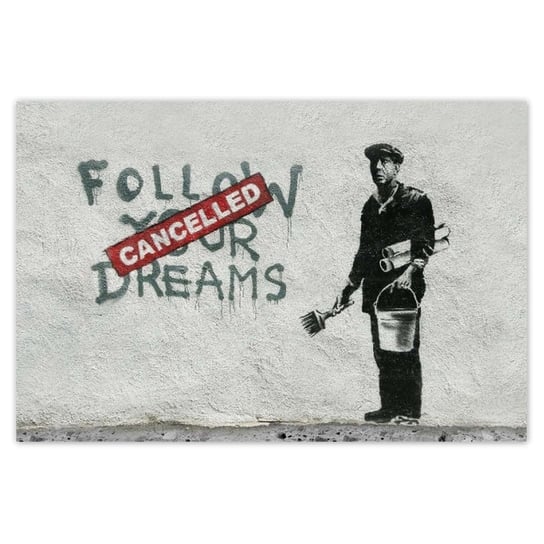 Plakat 90x60 Banksy Follow Your Dreams ZeSmakiem
