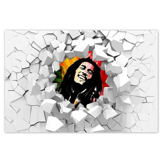 Plakat 90x60 Bob Marley Reggae ZeSmakiem