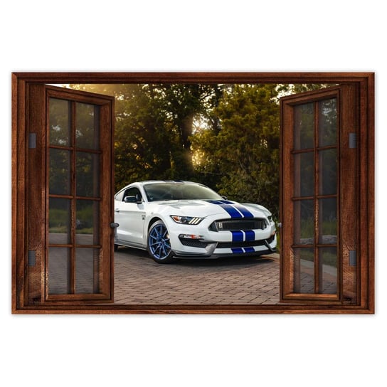 Plakat 90x60 Ford Mustang Samochód USA ZeSmakiem