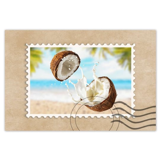 Plakat 90x60 Mleczko kokosowe Kokosy ZeSmakiem