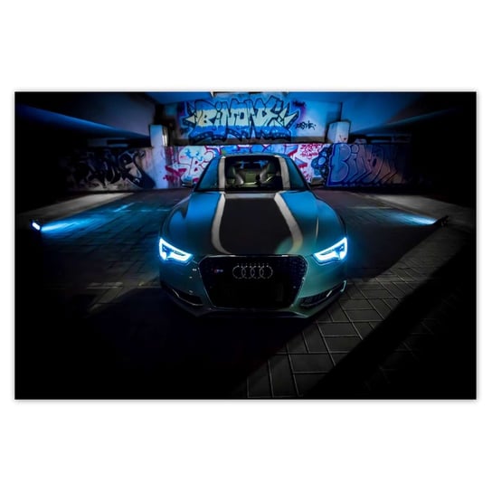 Plakat 90x60 Niebieski Audi ZeSmakiem
