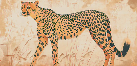 Plakat 91,3x44,5cm Gepard w Ruchu Zakito Posters