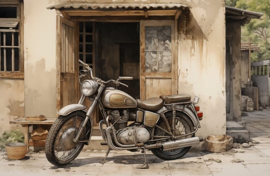 Plakat 91,5x60cm Motocyklowa Samotna Eskapada Inna marka