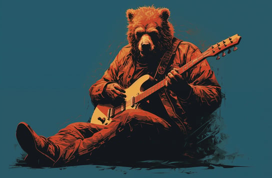 Plakat 91,5x60cm Niedźwiedzie Granie Zakito Posters