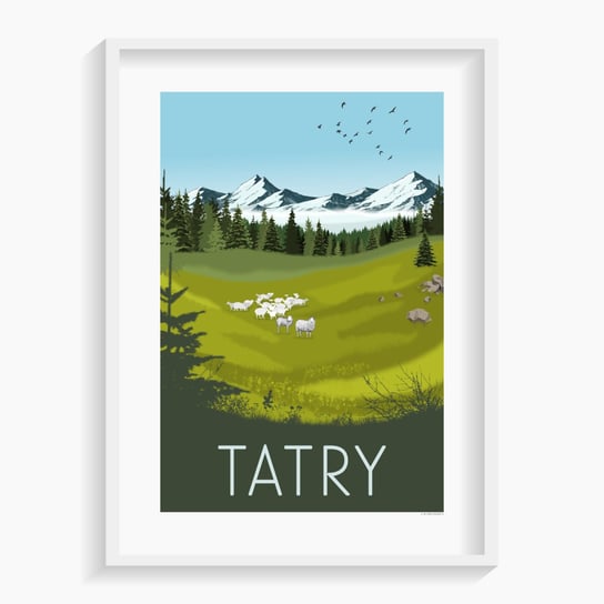 Plakat A. W. WIĘCKIEWICZ, Tatry A3 29,7x42 cm A. W. WIĘCKIEWICZ