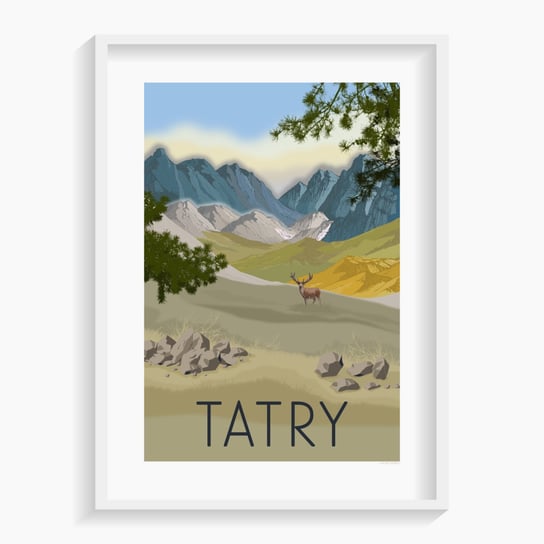 Plakat A. W. WIĘCKIEWICZ, Tatry B1 70,7x100 cm A. W. WIĘCKIEWICZ