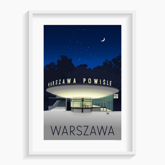 Plakat A. W. WIĘCKIEWICZ, Warszawa A1 59,4x84,1 cm A. W. WIĘCKIEWICZ