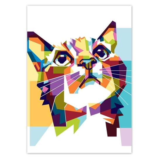 Plakat A0 PION Abstrakcyjny kot ZeSmakiem