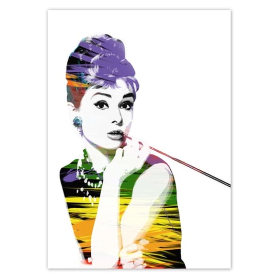 Plakat A0 PION Audrey Hepburn Cygaretka ZeSmakiem