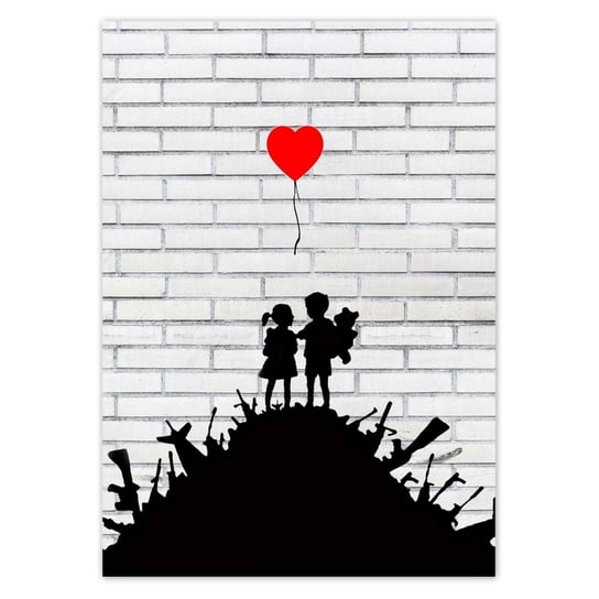 Plakat A0 PION Banksy Sterta broni Balon ZeSmakiem