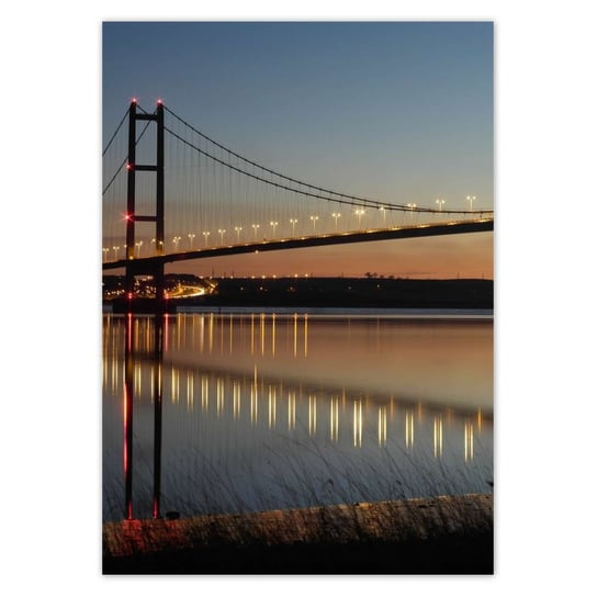 Plakat A0 PION Oświetlony most w nocy ZeSmakiem